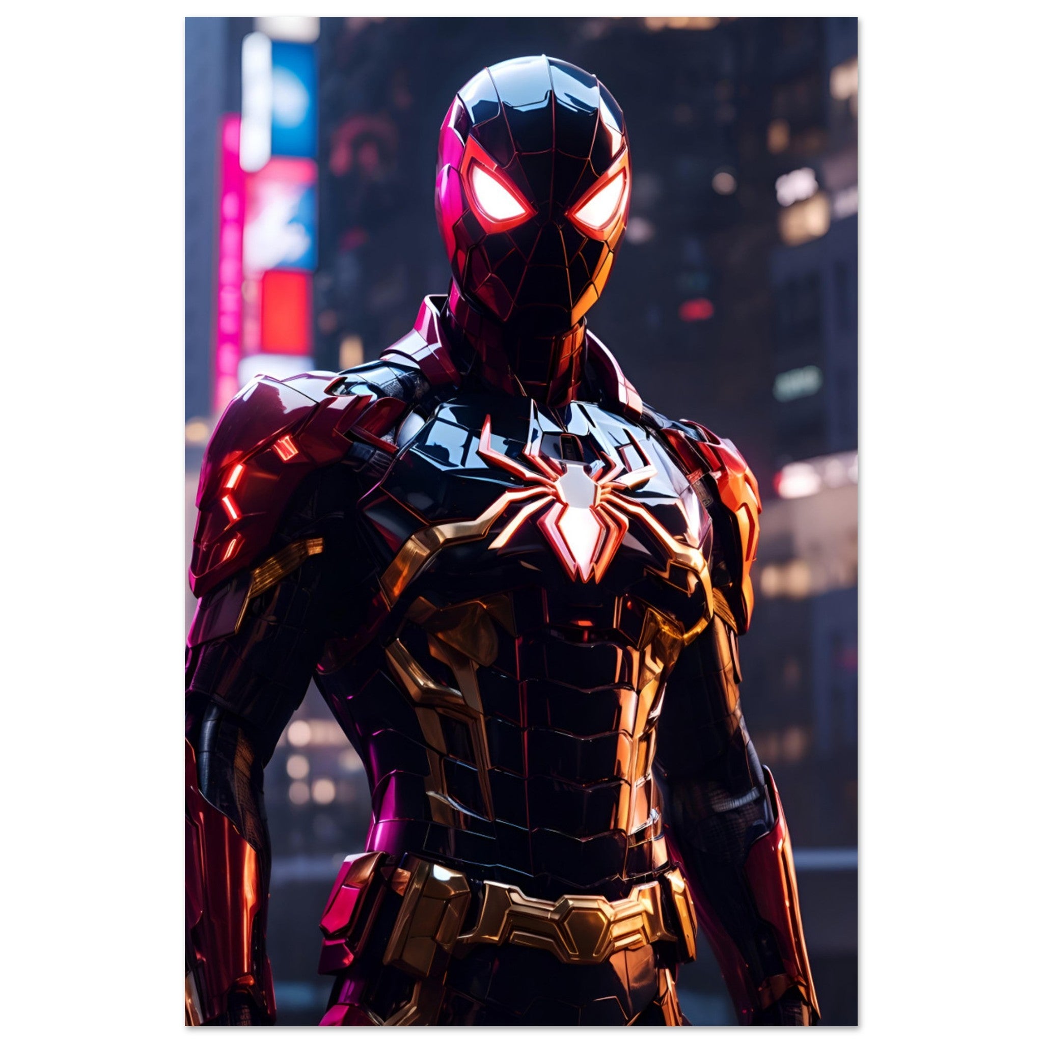 Mecha Spider-Man: Aufrecht auf dem Gebäuderand