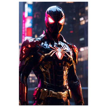 Mecha Spider-Man: Aufrecht auf dem Gebäuderand